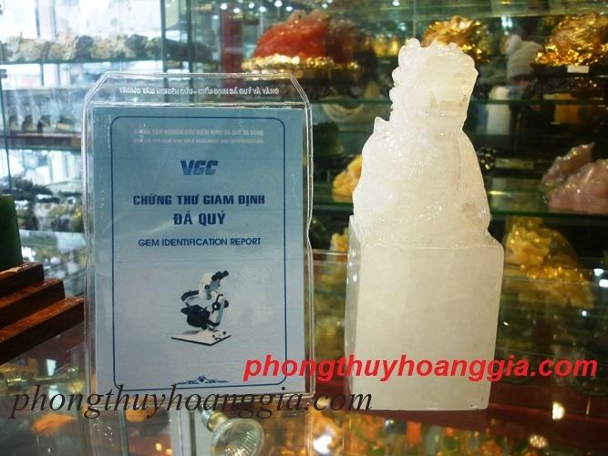 Ấn Rồng Thạch Anh Trắng MSP:164145