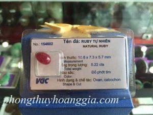 Đá Ruby Trang Sức Cao Cấp MSP:154602