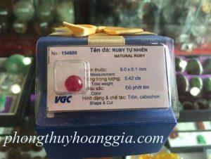 Đá Ruby Trang Sức Cao Cấp MSP:154600