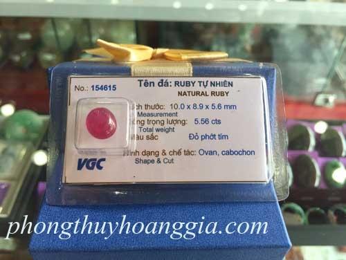Đá Ruby Trang Sức Cao Cấp MSP:154615