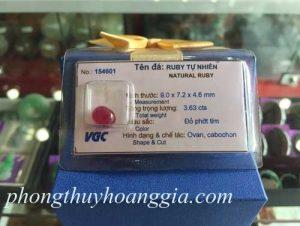 Đá Ruby Trang Sức Cao Cấp MSP:154601