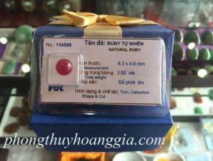 Đá Ruby Trang Sức Cao Cấp MSP:154599