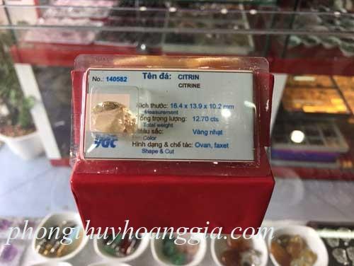 Đá Thạch Anh Vàng Trang Sức Tự Nhiên MSP:140582