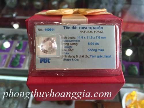 Đá ToPaz Trắng Sức Tự Nhiên MSP:140611