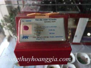 Đá Ruby Trang Sức Cao Cấp MSP:135753