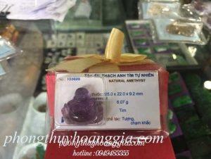 Phật Di Lặc Thạch Anh Tím MSP:155699