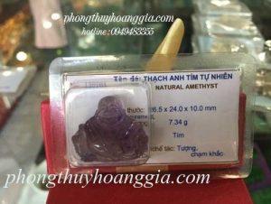 Phật Di Lặc Thạch Anh Tím MSP:155702