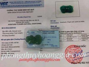 Tỳ Hưu Trang Sức Thạch Anh Xanh MSP:162649
