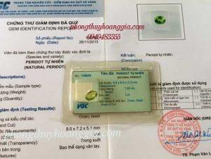 TRANG SỨC ĐÁ PERIDOT TỰ NHIÊN MSP:136834