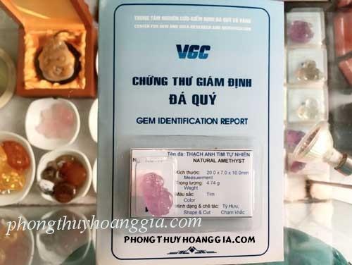 Tỳ Hưu Trang Sức Thạch Anh Tím MSP:108727