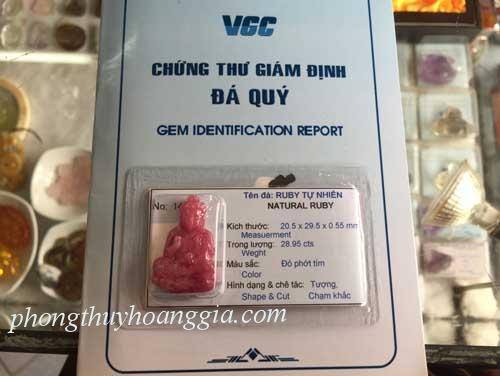 Phật Tổ Ruby Tự Nhiên MSP:141349