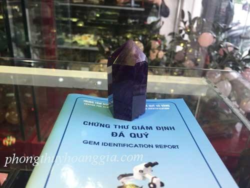 Trụ Thạch Anh Tím Brazil Tự Nhiên MSP : TAT675