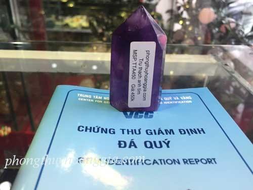 Trụ Thạch Anh Tím Brazil Tự Nhiên MSP:TTA600