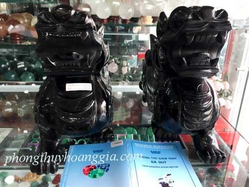 Tỳ Hưu Thạch Anh Đen 30 cm  MSP: THĐ30