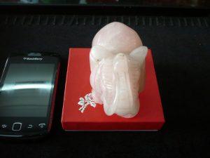 Voi Phong Thủy Đá Thạch Anh Hồng-VĐ02